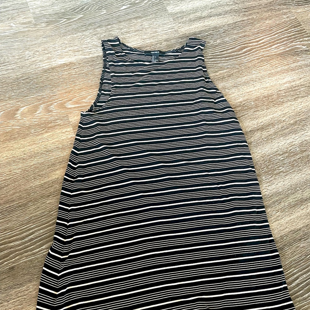 Striped Tank Dress- Size L